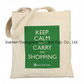 Eco amigável Reutilizável 100% lona de algodão Natural Recicl Bag Shopping